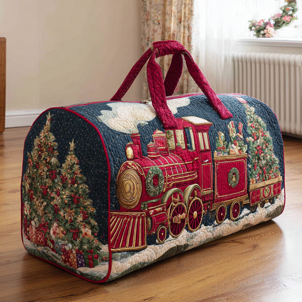 Bolsa de Viaje Acolchada - Tren de Navidad