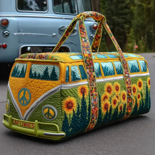 Bolsa de Viaje Acolchada Hippie Girasol