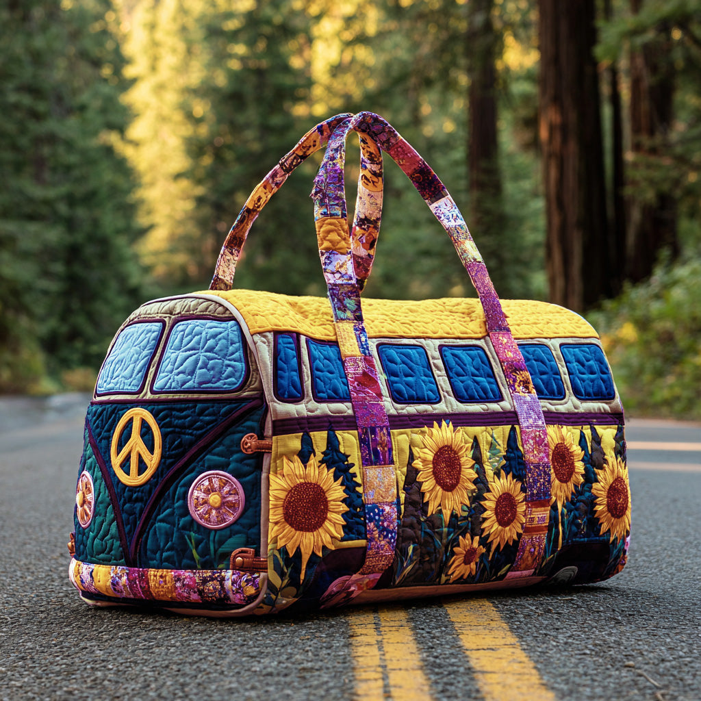 Bolsa de Viaje Acolchada - Van Hippie Colorido