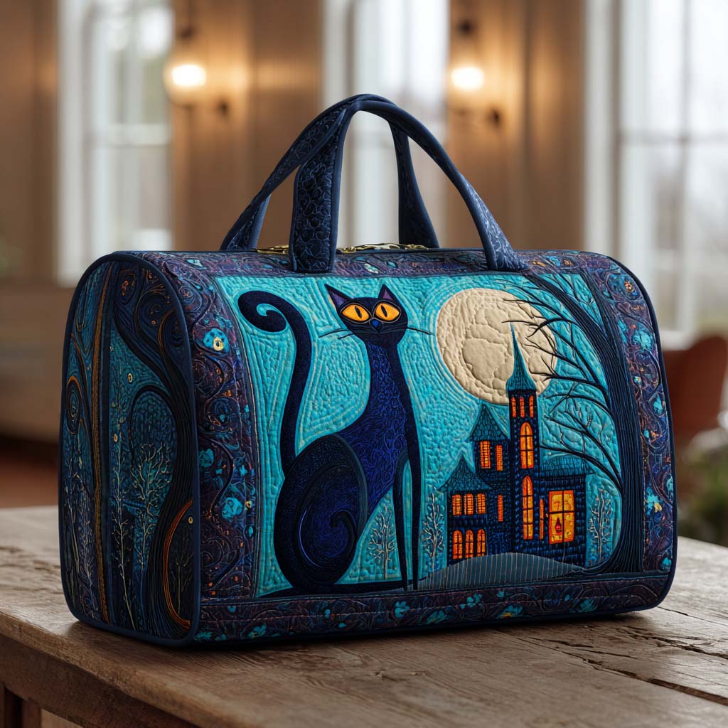 Bolsa de Viaje Acolchada - Gatos Nocturnos