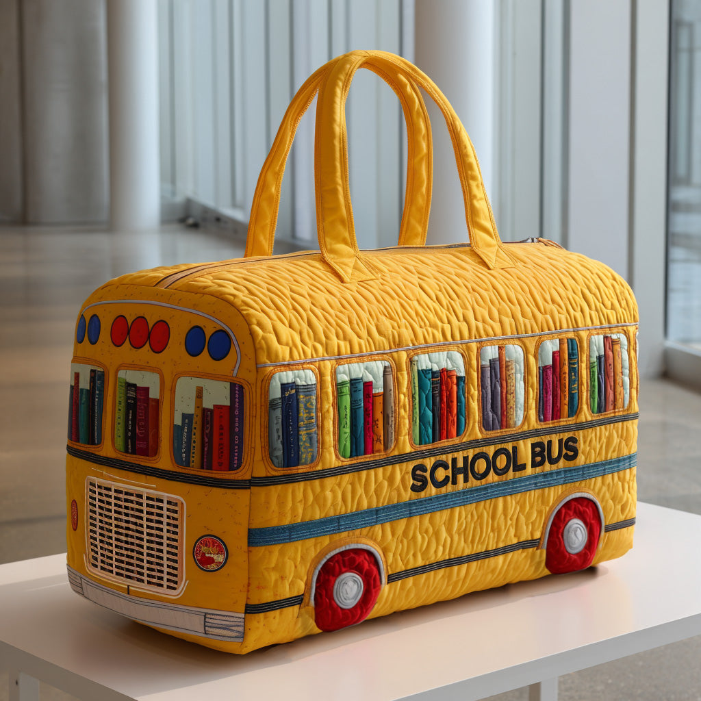 Bolsa de Viaje Acolchada - Autobús Escolar Amarillo